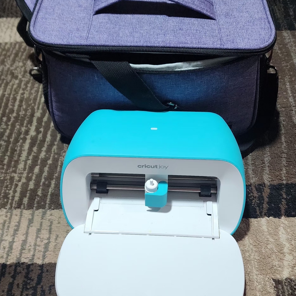 Cricut Joy Teal Machine with Purple Case